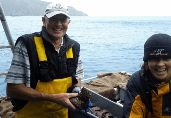 David Baker (Saavid Fishing) and Julie Hills (Ministry for Primary Industries)